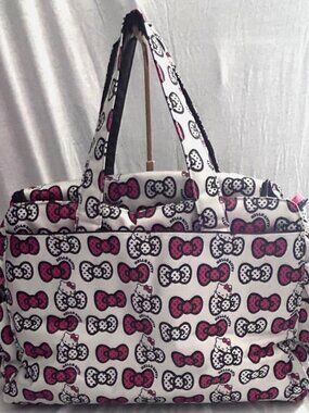 NEW NWT JuJuBe Ju-Ju-Be Hello Kitty Peek a Bow Diaper Bag Be Prepared Baby